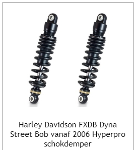 Harley Davidson FXDB Dyna Street Bob vanaf 2006 Hyperpro schokdemper 14&quot;